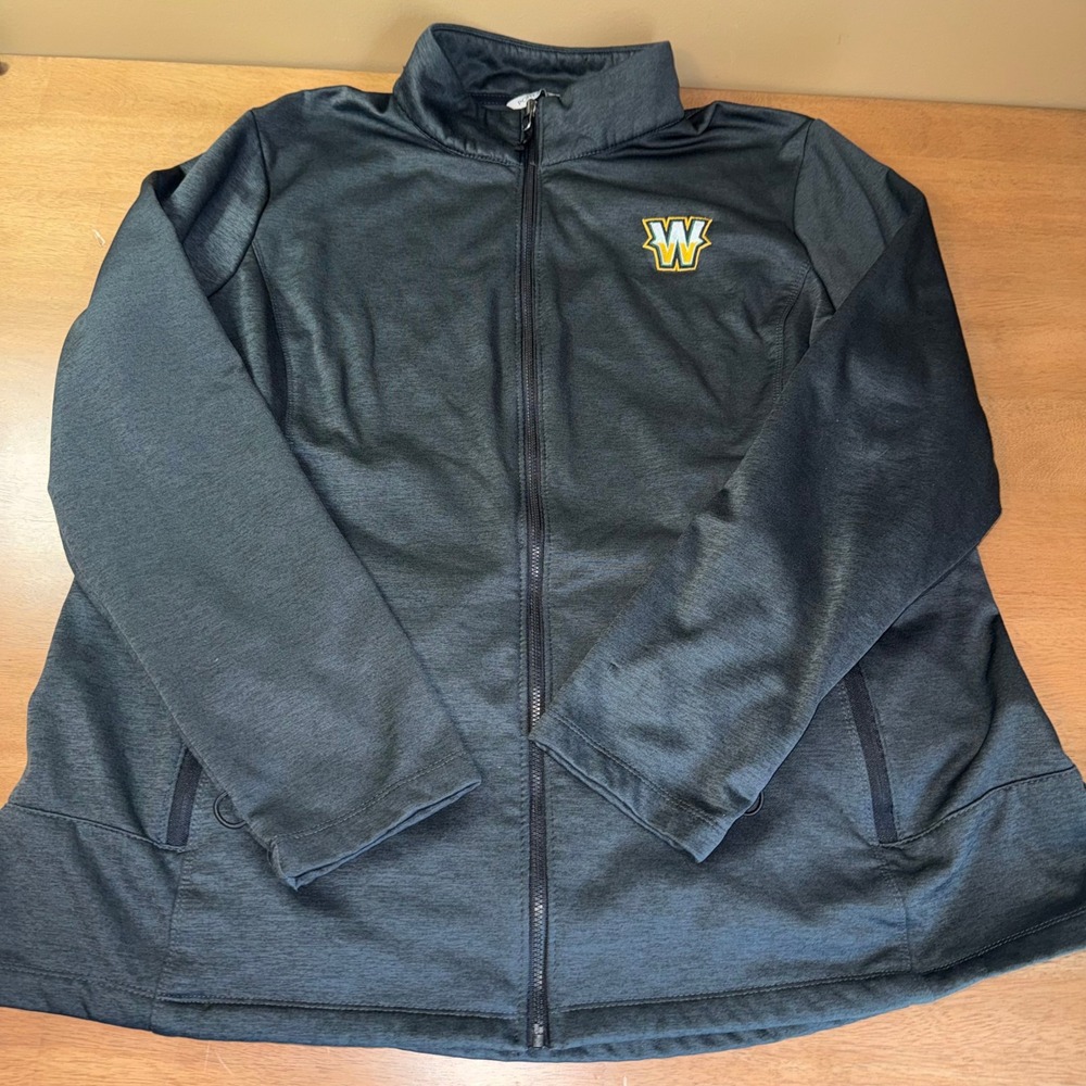 Port Authority Wawasee Schools Full Zip Jacket Ladies 3XL Charcoal Heather Grey